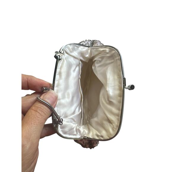 Exclusive Vtg 50's Weinstock’s Flower Beaded Evening Purse Hong Kong - Picture 3 of 6